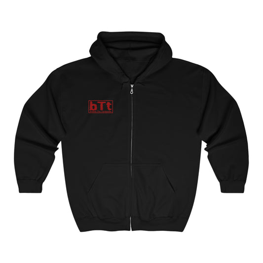 bTb Zip Hoodie - Black/Red